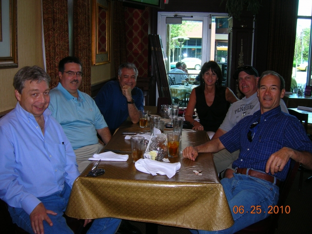 Lunch before PNC meeting with Brian Dominach, Bob Ferris, Johnny Harris, Marlyn Massucci, Jay Meenen, Richard Schneider 