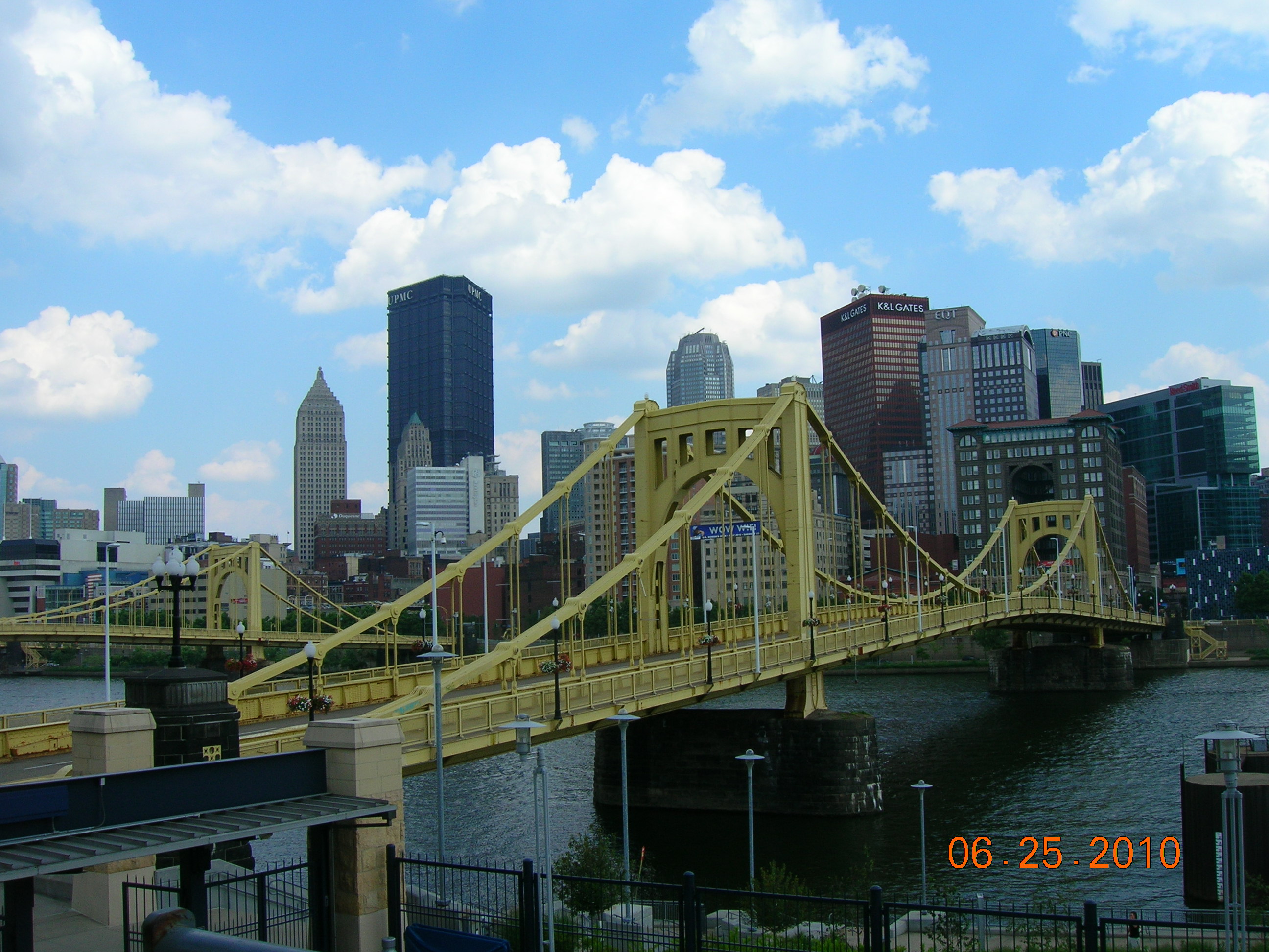 Pittsburgh from PNC Park open deck during our pre-planning visit in June
CLICK PIX TO ENLARGE